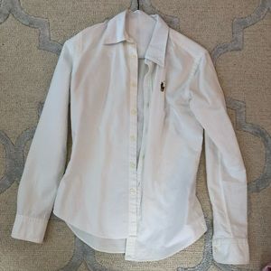 Okay white polo Ralph Lauren button up